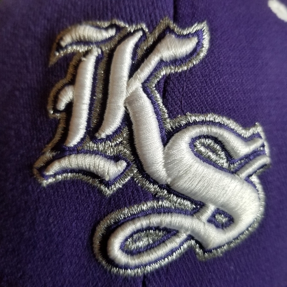 Kansas State Wildcats One Fit Purple Baseball Hat by Top of the World - Picture 4 of 10